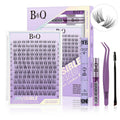 【Deals for You】Flora Natural C Curl Kit - 120Pcs 8-18Mm Eyelash Cluster DIY Springtok Lash Extensions at Home Makeup Cosmetic with Natural Lash Look